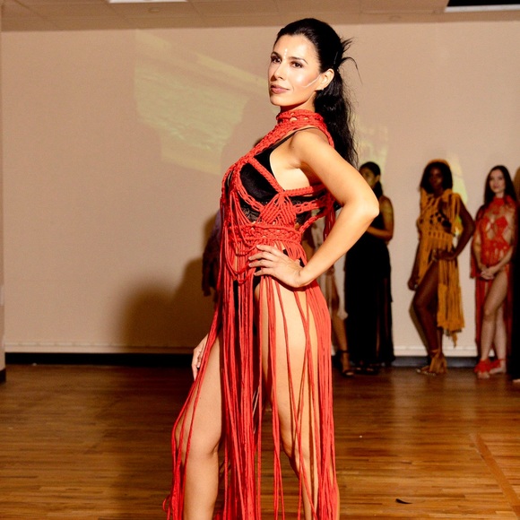 Handmade Macramé Dress Corset - Picture 4 of 17